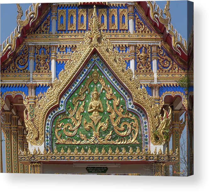 Temple Acrylic Print featuring the photograph Wat Nong Yai Phra Ubosot Gate DTHCB0210 by Gerry Gantt