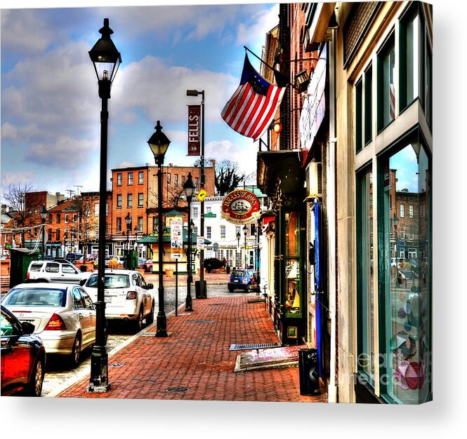 Fells Point Acrylic Print featuring the photograph Welcome to Fells Point by Debbi Granruth