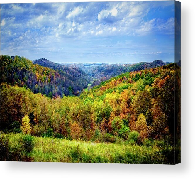 West Virginia Acrylic Print featuring the photograph West Virginia by Mark Allen