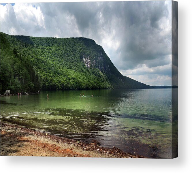 Willoughby Acrylic Print featuring the photograph Willoughby Lake in Westmore Vermont by Nancy Griswold