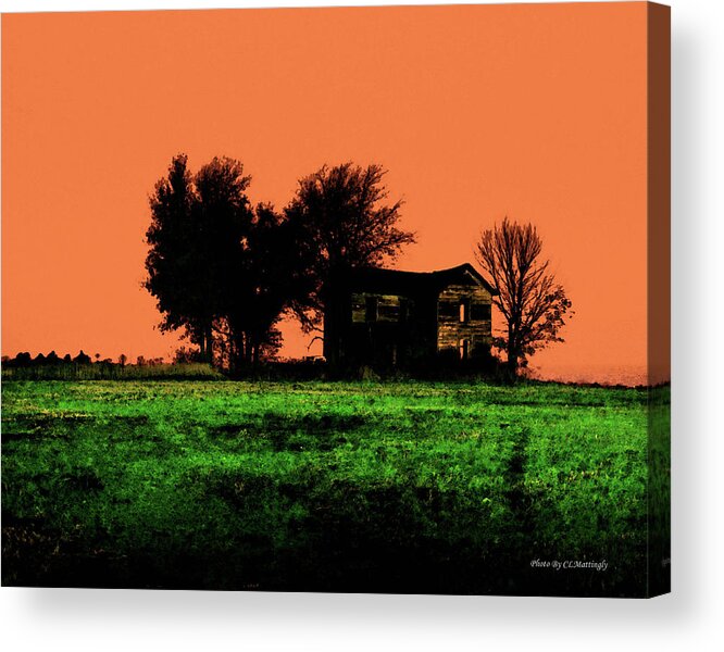 Farm House Acrylic Print featuring the photograph Worn House by Coke Mattingly