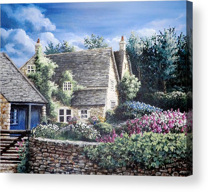 Home Acrylic Print featuring the painting Yanworth by Mary Palmer