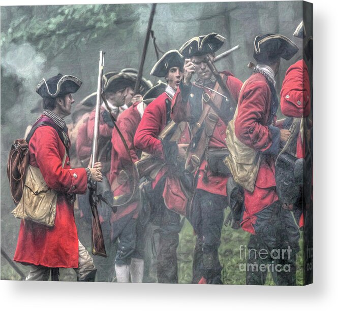 Battle Acrylic Print featuring the digital art Young Lions French and Indian War by Randy Steele