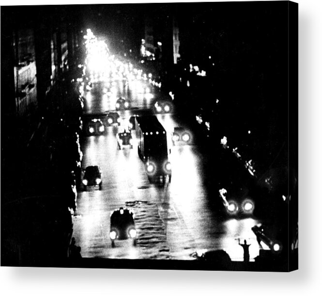 Blackout Acrylic Print featuring the photograph 1977 Blackout Power Failure by New York Daily News Archive