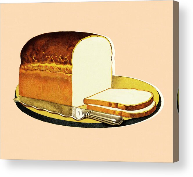 Bake Acrylic Print featuring the drawing Loaf of Bread #1 by CSA Images