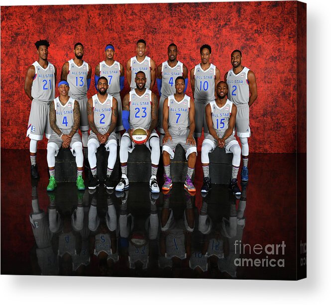 Event Acrylic Print featuring the photograph Nba All-star Portraits 2017 by Jesse D. Garrabrant