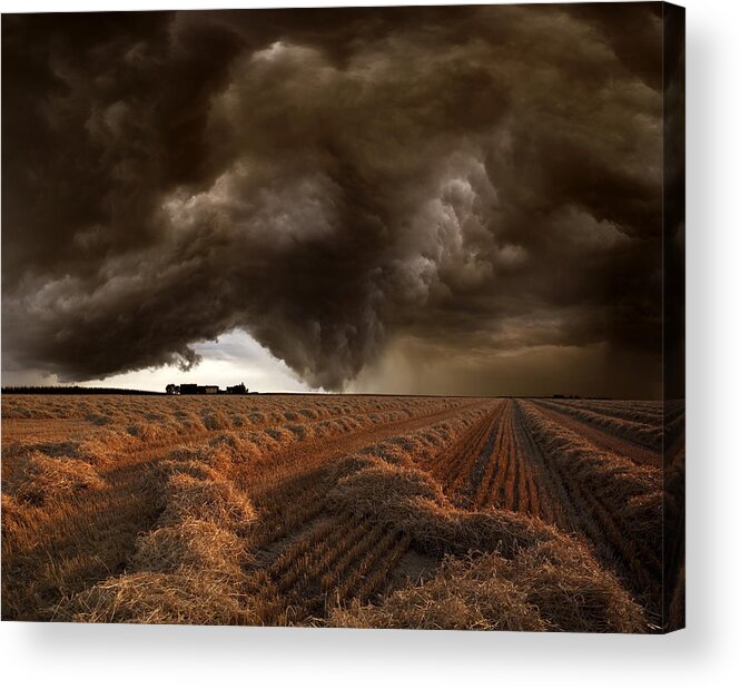 Storm Acrylic Print featuring the photograph #2 by Franz Schumacher