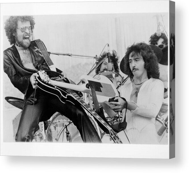 Music Acrylic Print featuring the photograph Photo Of Blue Oyster Cult #2 by Richard Mccaffrey