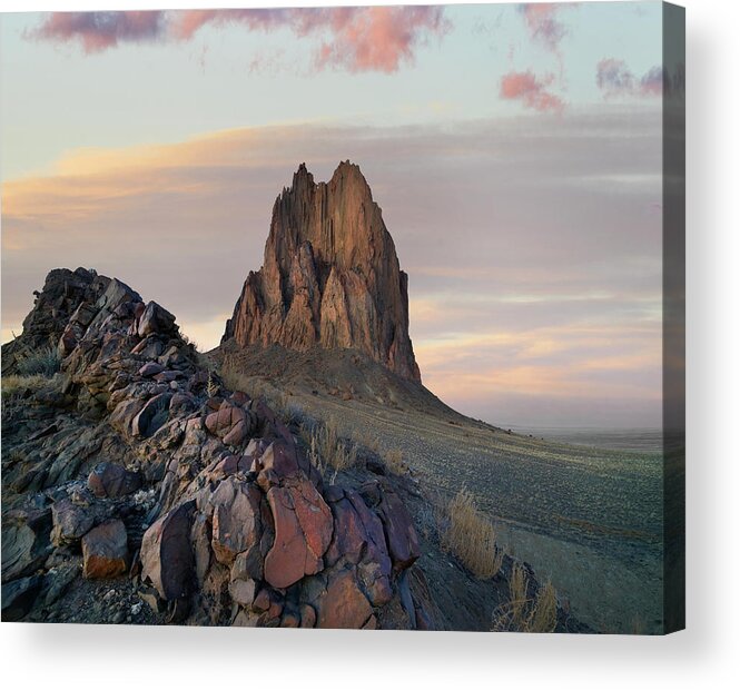 00559672 Acrylic Print featuring the photograph Ship Rock, Basalt Core Of Extinct Volcano, New Mexico #2 by Tim Fitzharris