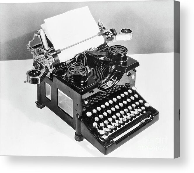 Mineral Acrylic Print featuring the photograph Typewriter #2 by Bettmann