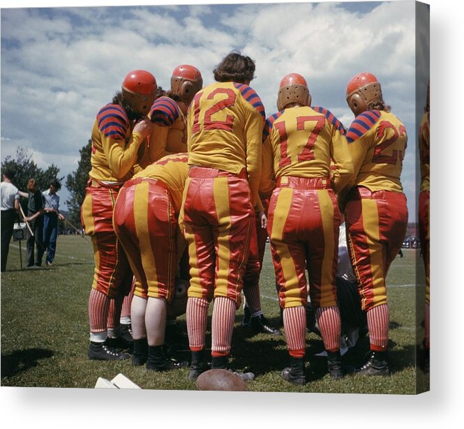 Soccer Uniform Acrylic Print featuring the photograph Womens Football #2 by Michael Ochs Archives