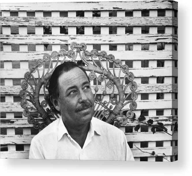 Author Acrylic Print featuring the photograph Tennessee Williams #3 by George Daniell