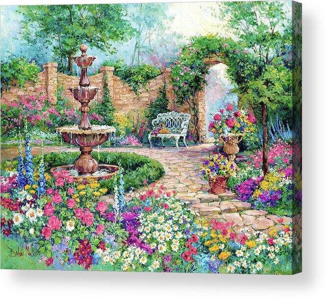 Download 4515 Tranquil Garden Acrylic Print by Barbara Mock