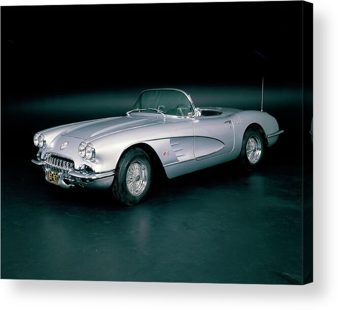 Sports Car Acrylic Print featuring the photograph A 1963 Chevrolet Corvette by Heritage Images