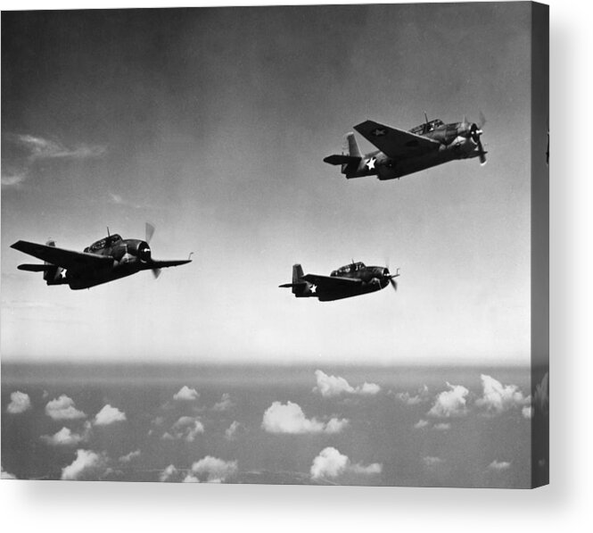 Military Airplane Acrylic Print featuring the photograph All Purpose Bomber by Hulton Archive