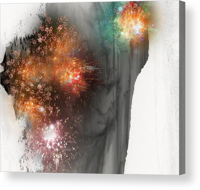  Acrylic Print featuring the digital art Apparitions With Dots II,8 by Cristina Leon
