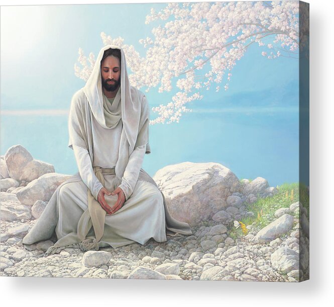 Jesus Acrylic Print featuring the painting As I Have Loved You by Greg Olsen