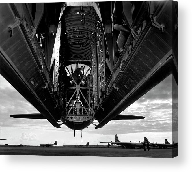 Door Acrylic Print featuring the photograph B-36 Bomb Bay by Margaret Bourke-White