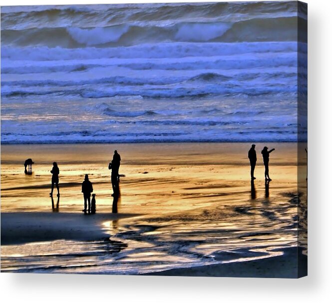 Beach Acrylic Print featuring the photograph Beach Life Silhouette by William Rockwell