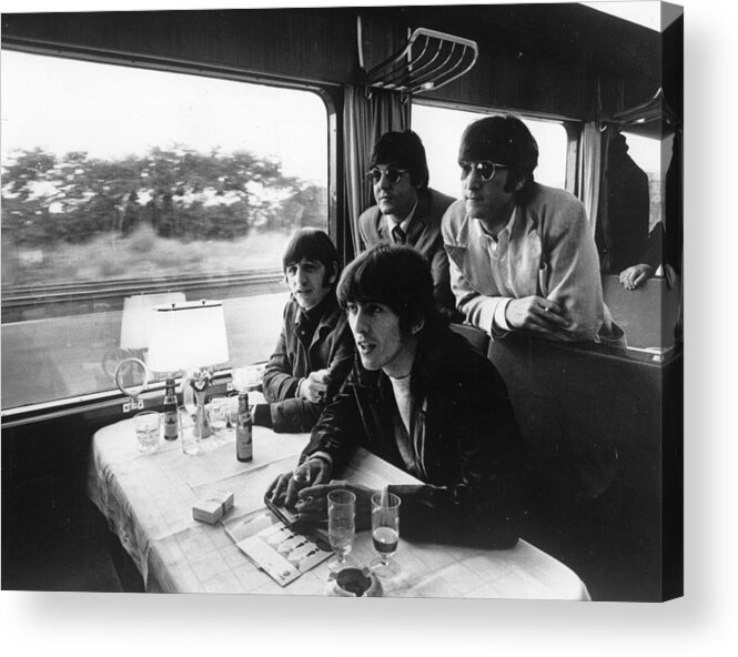 People Acrylic Print featuring the photograph Beatles Train Tour by Keystone Features