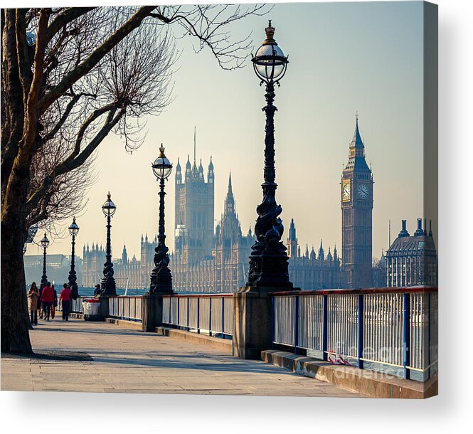 Big Acrylic Print featuring the photograph Big Ben And Houses Of Parliament by S.borisov