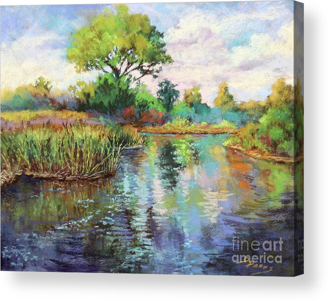 Louisiana Marsh Acrylic Print featuring the painting Big Branch Marsh by Dianne Parks