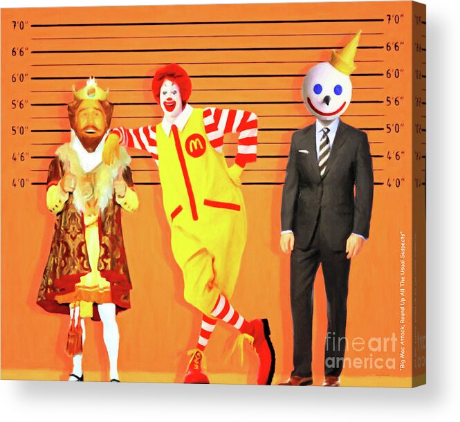 Wingsdomain Acrylic Print featuring the photograph Big Mac Attack Round Up All The Usual Suspects 20180919 by Wingsdomain Art and Photography