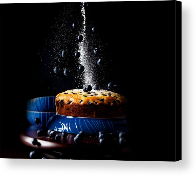 Cake Acrylic Print featuring the photograph Blueberry Cake by Raghuvamsh Chavali