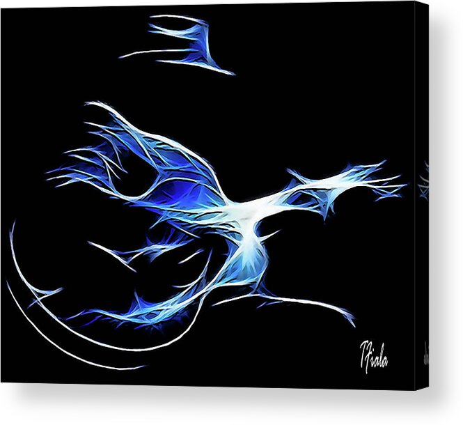 Music Acrylic Print featuring the digital art Bluesman by Terry Fiala