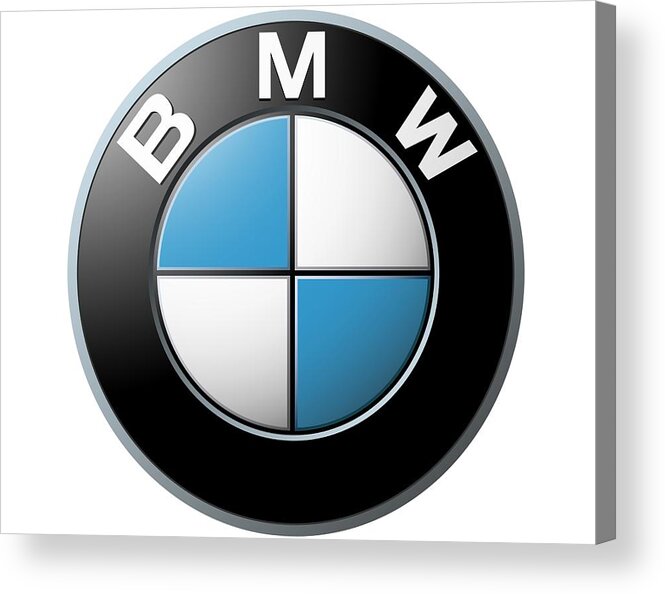 Bmw Acrylic Print featuring the photograph BMW Emblem by Ericamaxine Price