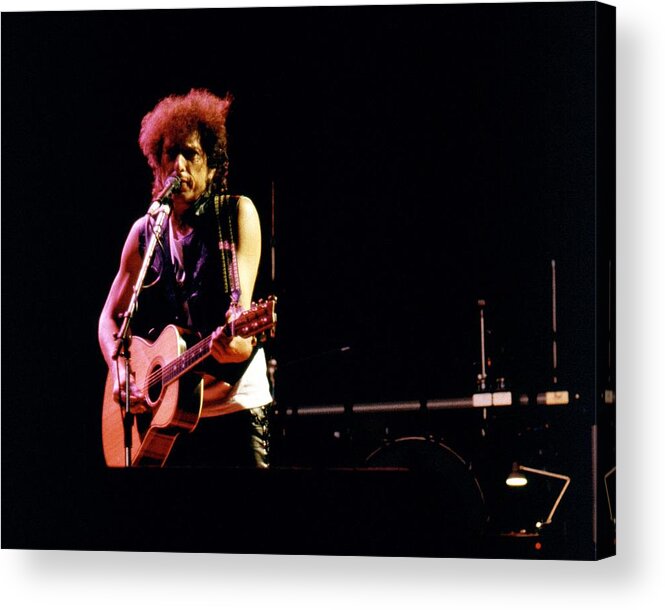 Bob Dylan Acrylic Print featuring the photograph Bob Dylan True Confessions Tour by Larry Hulst