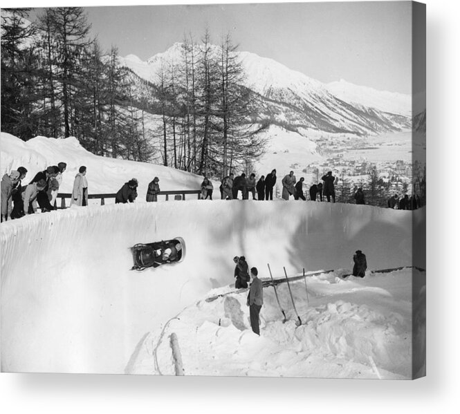 1950-1959 Acrylic Print featuring the photograph Bobsleigh by William Vanderson