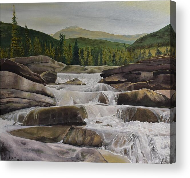  Acrylic Print featuring the painting Bragg Creek by Barbel Smith