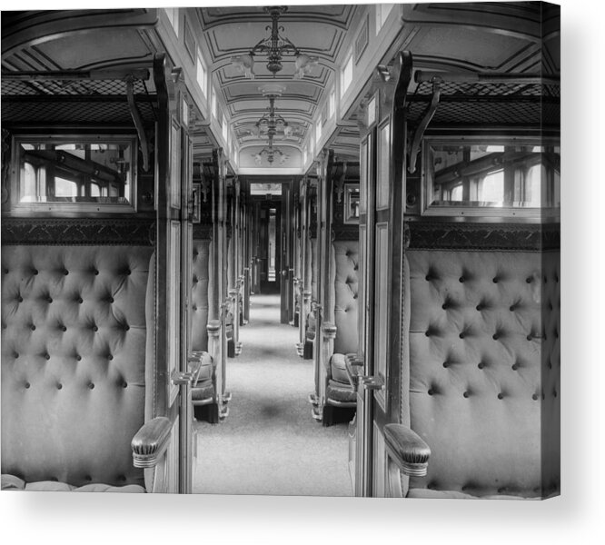 England Acrylic Print featuring the photograph Buffet Saloon by Reinhold Thiele