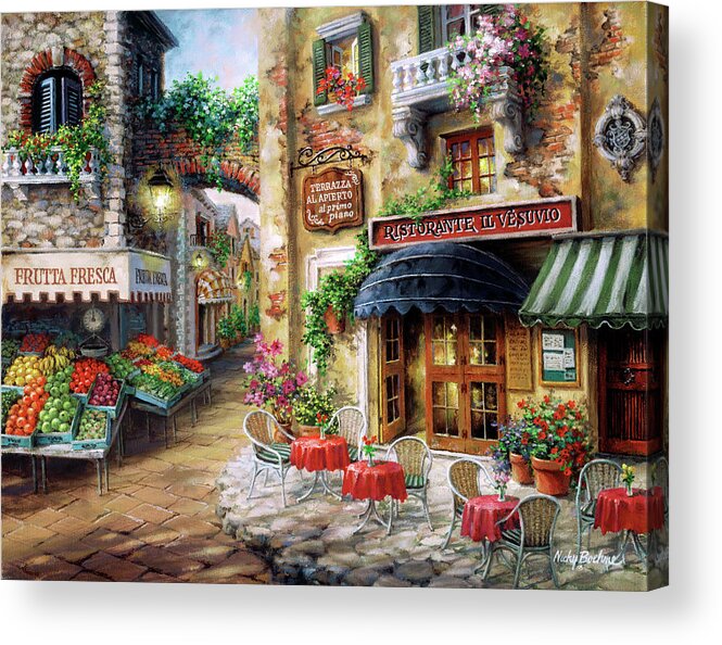 Buon Appetito Acrylic Print featuring the painting Buon Appetito by Nicky Boehme
