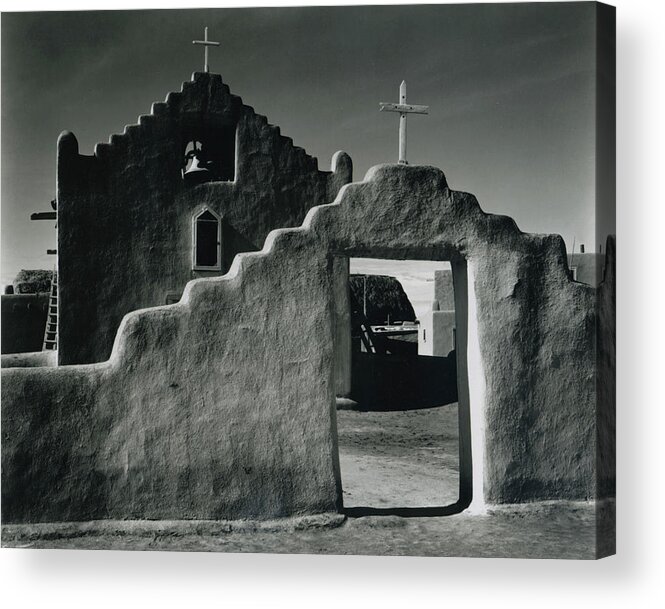 New Mexico Acrylic Print featuring the photograph Church, Taos Pueblo, New Mexico, 1941 by Archive Photos