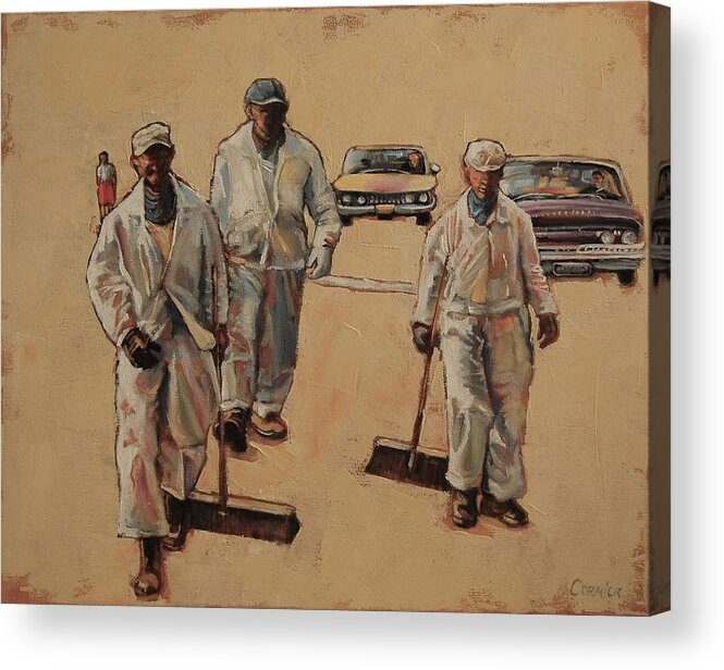 Street Acrylic Print featuring the painting Clean Sweep by Jean Cormier