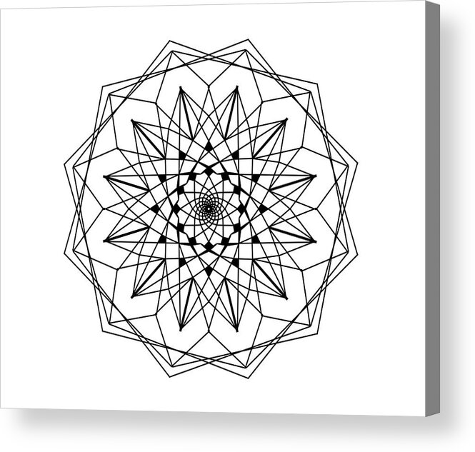 Coloring 12 Acrylic Print featuring the painting Coloring 12 by Stephanie Analah