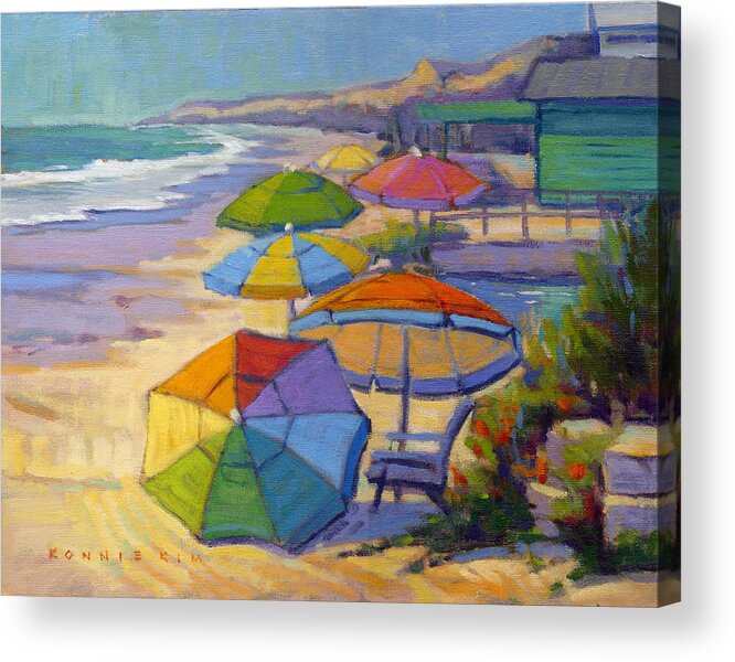 Crystal Cove Acrylic Print featuring the painting Colors of Crystal Cove by Konnie Kim