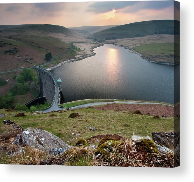 Tranquility Acrylic Print featuring the photograph Craig Goch Dam by Photograph By Richard Price