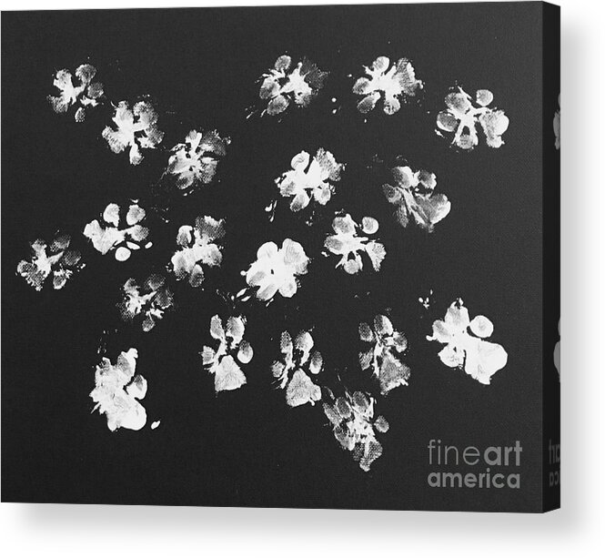Paw Acrylic Print featuring the painting Paw Prints by Holly Carmichael