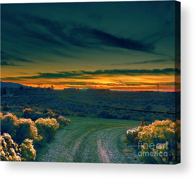 Santa Acrylic Print featuring the photograph December Evening by Charles Muhle
