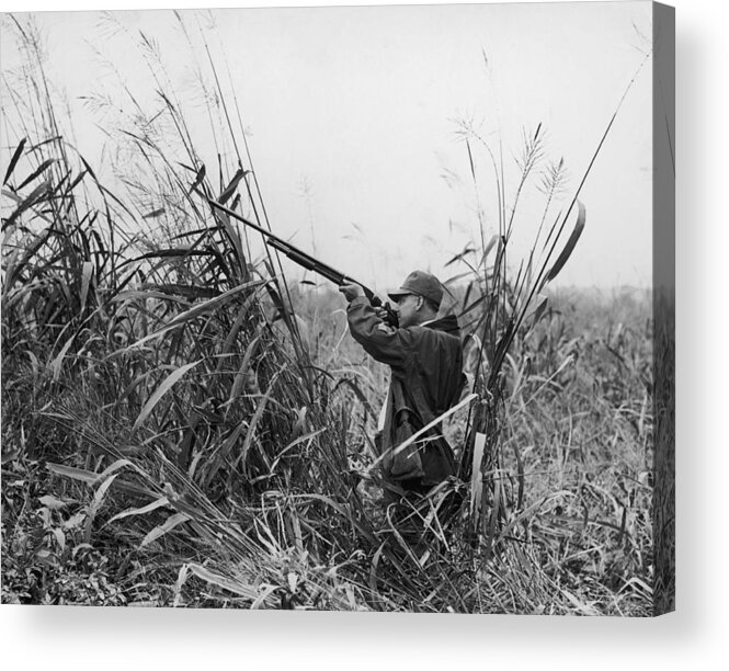 People Acrylic Print featuring the photograph Duck Hunter by Fpg