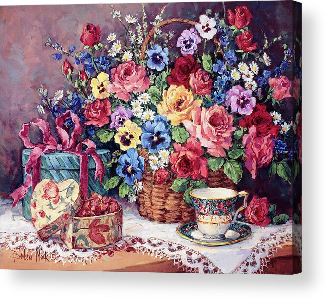 Fragrant Memories Acrylic Print featuring the painting Fragrant Memories by Barbara Mock