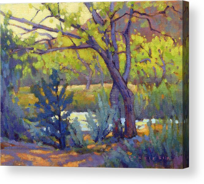 Trees Acrylic Print featuring the painting Friends by Konnie Kim