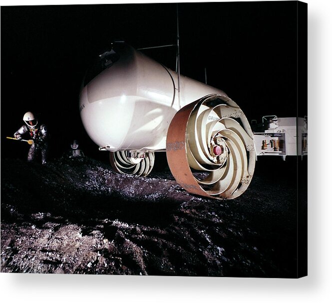 Adult Acrylic Print featuring the photograph Grumman Space Prototypes by Ralph Morse