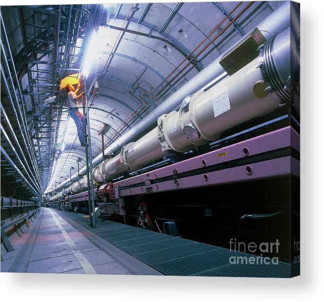 Hera Accelerator Acrylic Print featuring the photograph Hera Collider by David Parker/science Photo Library