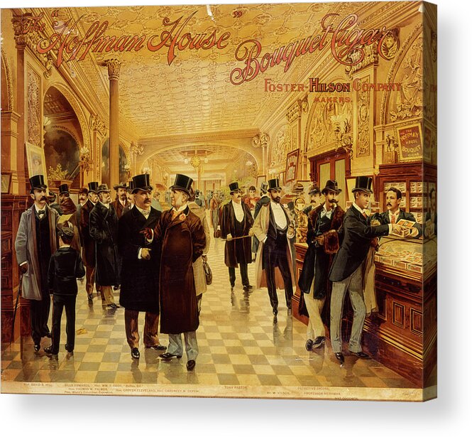 Lifestyles Acrylic Print featuring the photograph Hoffman House Bouquet Cigars by The New York Historical Society