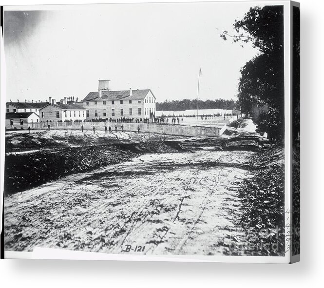 1860-1869 Acrylic Print featuring the photograph Hospital During The Civil War by Bettmann