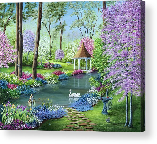 In Living Color Acrylic Print featuring the painting In Living Color by Art By Penny Elaine